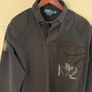 Polo by Ralph Lauren Charcoal Men's Polo Shirt